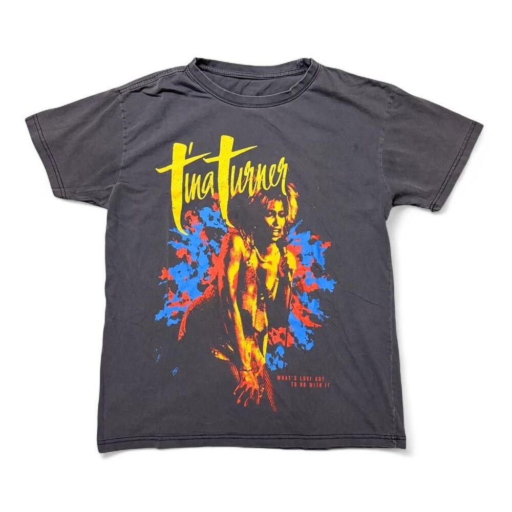 Reclaimed-vintage Men's Black and Grey T-shirt